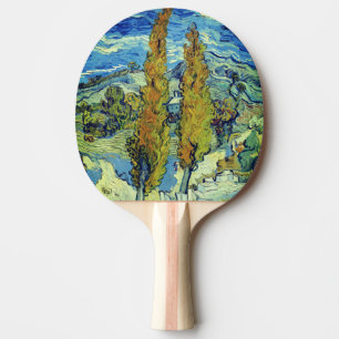 Vincent Van Gogh Two Poplars at Saint-Rémy Ping Pong Paddle