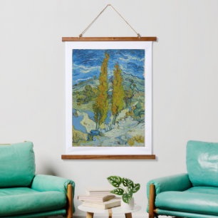 Vincent Van Gogh, Two Poplars in The Alpilles Hanging Tapestry