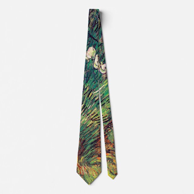Vincent Van Gogh - Two White Butterflies Fine Art Tie (Front)