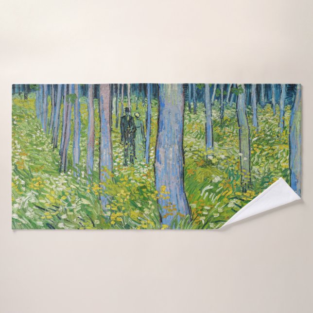 Vincent van Gogh - Undergrowth with Two Figures Bath Towel Set (Bath Towel)