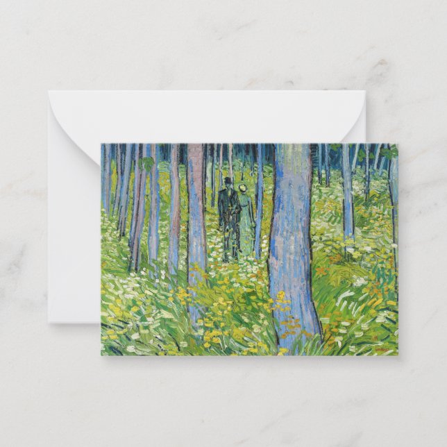 Vincent van Gogh - Undergrowth with Two Figures Card (Front)