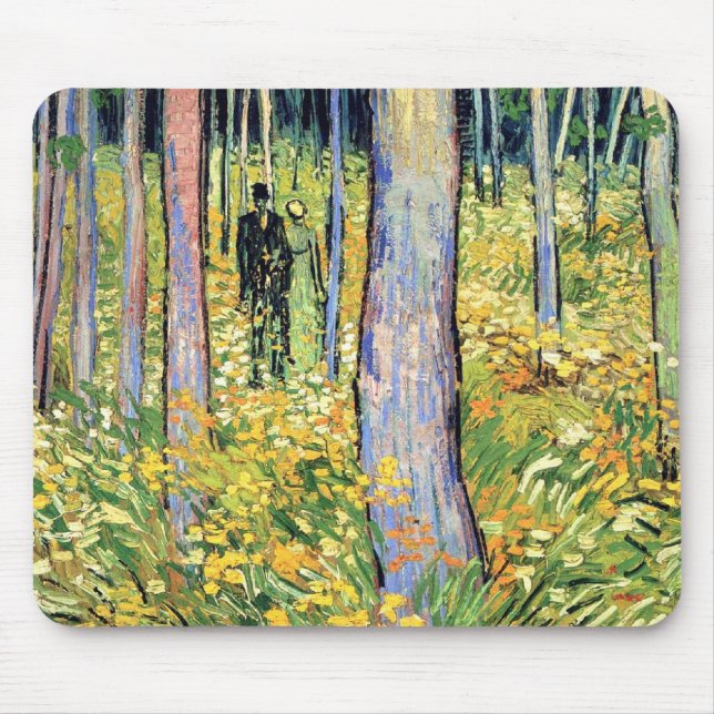 Vincent Van Gogh - Undergrowth With Two Figures Mouse Pad (Front)