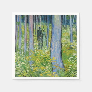 Vincent van Gogh - Undergrowth with Two Figures Napkin