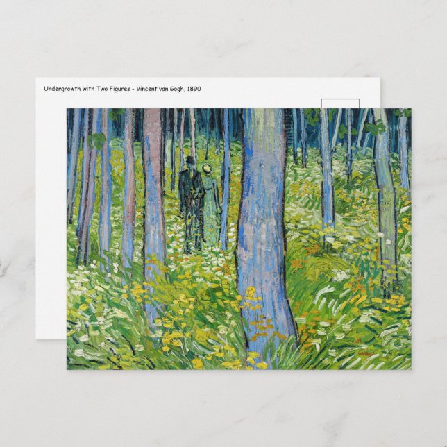 Vincent van Gogh - Undergrowth with Two Figures Postcard (Front/Back)