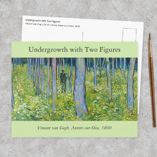 Vincent van Gogh - Undergrowth with Two Figures Postcard
