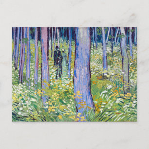 Vincent van Gogh Undergrowth with Two Figures Postcard