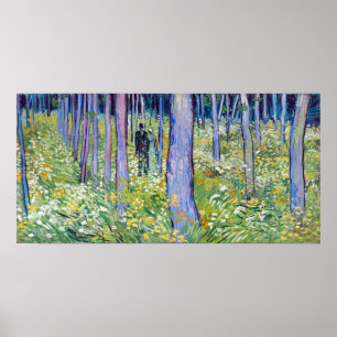 Vincent van Gogh Undergrowth with Two Figures Poster