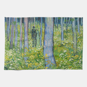 Vincent van Gogh - Undergrowth with Two Figures Tea Towel