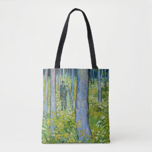 Vincent van Gogh - Undergrowth with Two Figures Tote Bag