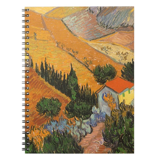 Vincent van Gogh - Valley with Plowman Notebook (Front)
