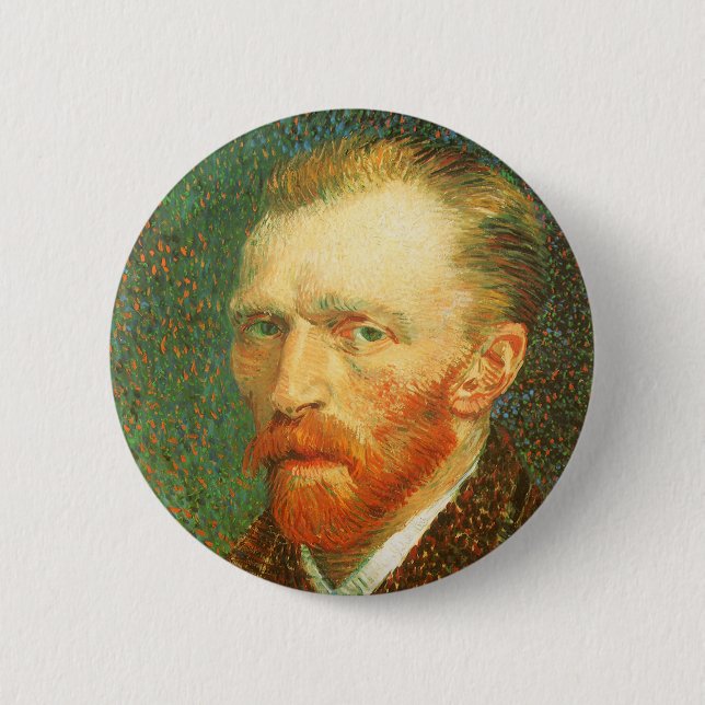 Vincent van Gogh - Van Gogh Self Portrait 6 Cm Round Badge (Front)