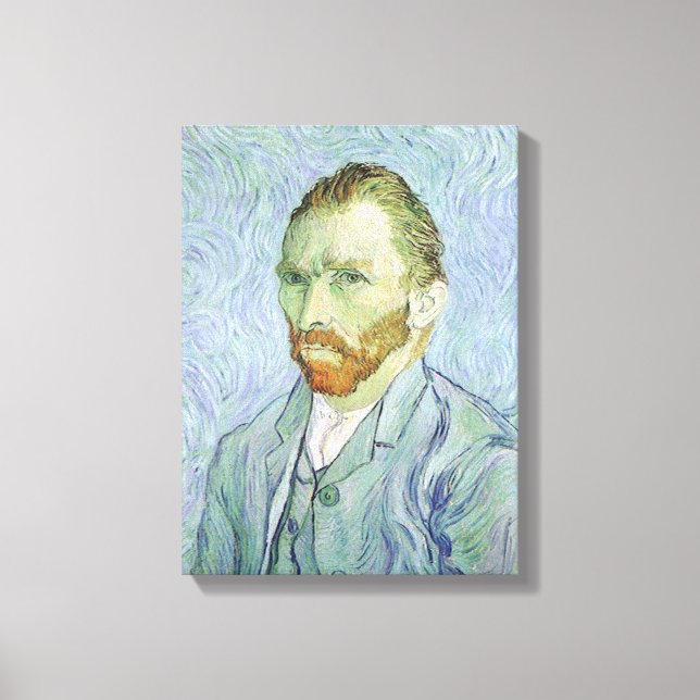 Vincent van Gogh - Van Gogh Self Portrait in Blue Canvas Print (Front)