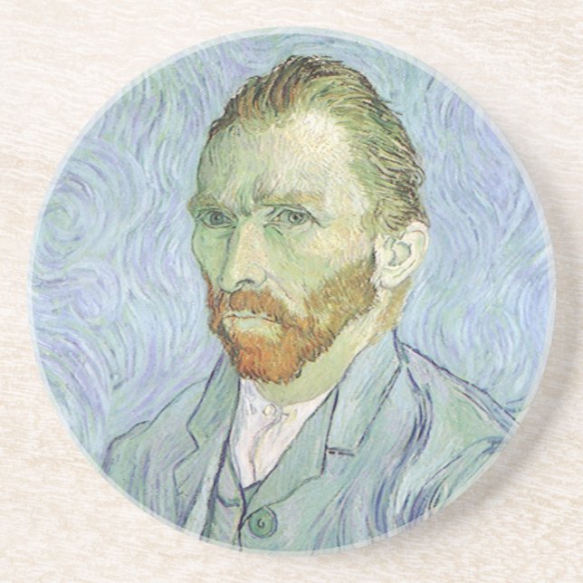 Vincent van Gogh - Van Gogh Self Portrait in Blue Coaster (Front)