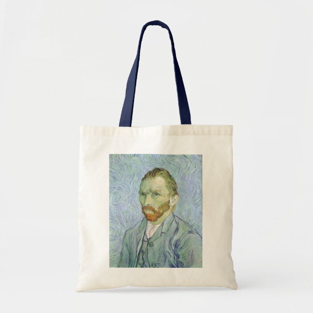 Vincent van Gogh - Van Gogh Self Portrait in Blue Tote Bag (Front)