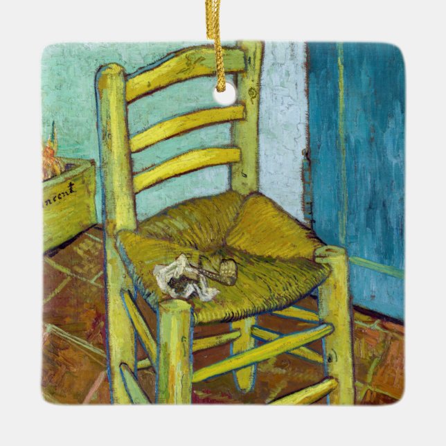 Vincent van Gogh - Van Gogh's Chair Ceramic Ornament (Front)
