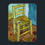 Vincent van Gogh - Van Gogh's Chair Magnet<br><div class="desc">Van Gogh's Chair - Vincent van Gogh,  1888</div>