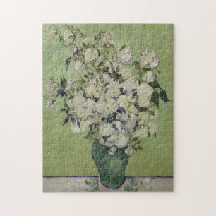 Vincent Van Gogh, Vase of Roses, Roses In The Vase Jigsaw Puzzle