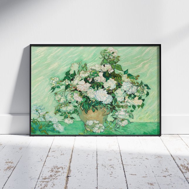 Vincent Van Gogh, Vase of Roses, Roses In The Vase Poster (Creator Uploaded)