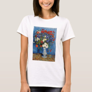 Vincent van Gogh - Vase with Cornflowers & Poppies T-Shirt