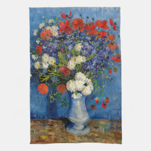 Vincent van Gogh - Vase with Cornflowers & Poppies Tea Towel