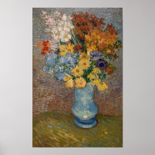 Vincent Van Gogh Vase With Daises And Anemones Art Poster