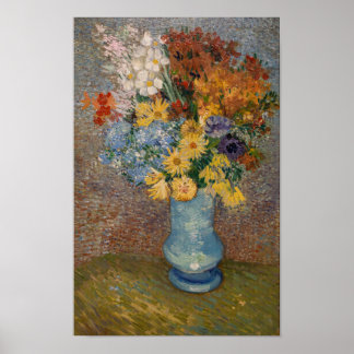 Vincent Van Gogh Vase With Daises And Anemones Art Poster