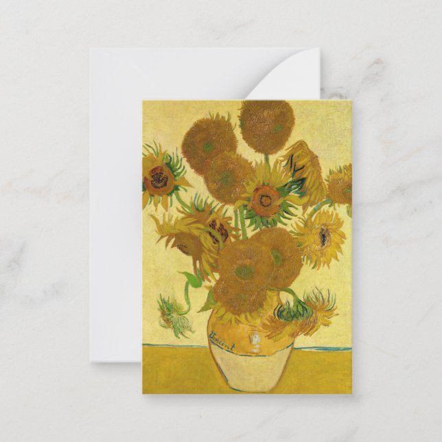 Vincent van Gogh - Vase with Fifteen Sunflowers Card (Front)