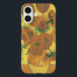 Vincent van Gogh - Vase with Fifteen Sunflowers iPhone 16 Case<br><div class="desc">Vase with Fifteen Sunflowers or simply Sunflowers (1888) by Vincent van Gogh is a vintage Post Impressionism floral fine art painting. It is part of a still life series of several similar paintings with a bouquet of garden flowers in a vase. The entire series show sunflowers in all stages of...</div>
