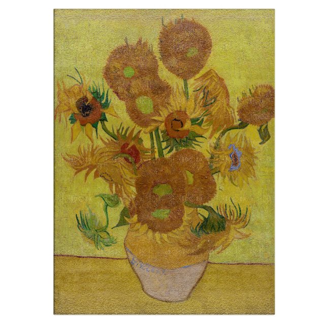 Vincent van Gogh - Vase with Fifteen Sunflowers Cutting Board (Creator Uploaded)