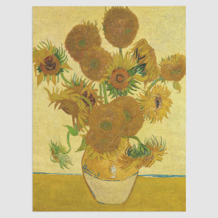 Vincent van Gogh - Vase with Fifteen Sunflowers Tissue Paper
