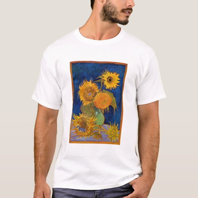 Vincent van Gogh - Vase with Five Sunflowers T-Shirt (Front)