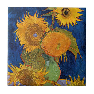 Vincent van Gogh - Vase with Five Sunflowers Tile