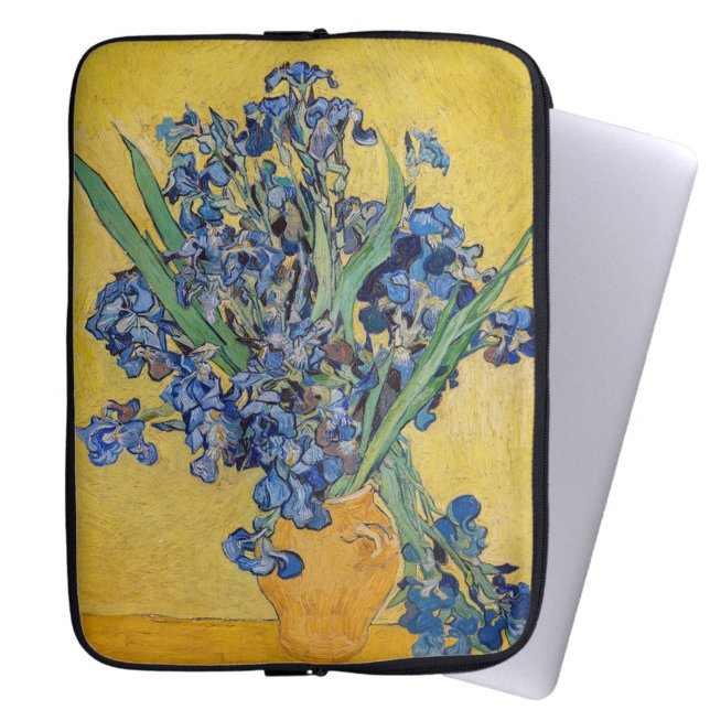Vincent van Gogh - Vase with Irises Laptop Sleeve (Creator Uploaded)