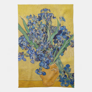 Vincent van Gogh - Vase with Irises Tea Towel