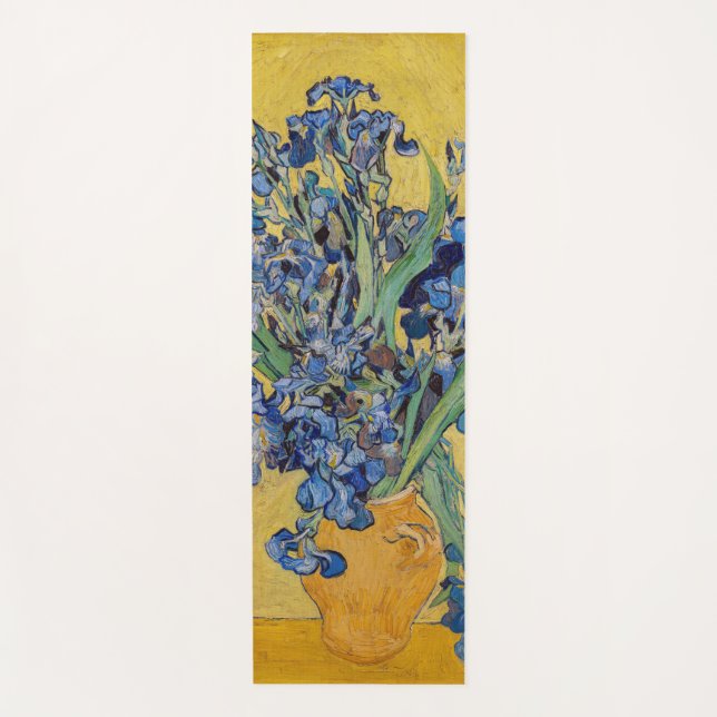Vincent van Gogh - Vase with Irises Yoga Mat (Front)