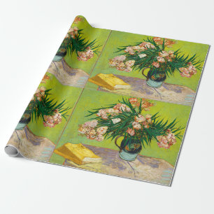 Vincent Van Gogh Vase With Oleanders And Books Wrapping Paper