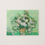 Vincent Van Gogh Vase with Pink Roses Fine Art Jigsaw Puzzle<br><div class="desc">Vincent Van Gogh Vase with Pink Roses Fine Art Jigsaw Puzzle</div>