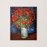 Vincent Van Gogh Vase with Red Poppies Fine Art Jigsaw Puzzle<br><div class="desc">Vincent Van Gogh Vase with Red Poppies Fine Art Jigsaw Puzzle</div>