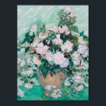 Vincent Van Gogh - Vase with Roses, 1890 Poster<br><div class="desc">Vincent Van Gogh - Vase with Roses,  1890. Famous art painting.</div>