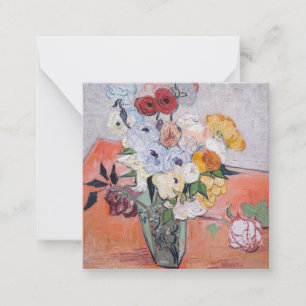 Vincent van Gogh - Vase with Roses & Anemones Card