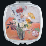 Vincent van Gogh - Vase with Roses & Anemones Compact Mirror<br><div class="desc">Still Life / Japanese Vase with Roses and Anemones - Vincent van Gogh,  1890</div>