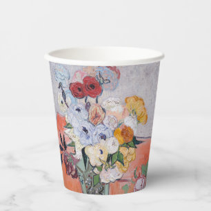 Vincent van Gogh - Vase with Roses & Anemones Paper Cups