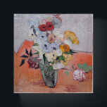 Vincent van Gogh - Vase with Roses & Anemones Paperweight<br><div class="desc">Still Life / Japanese Vase with Roses and Anemones - Vincent van Gogh,  1890</div>