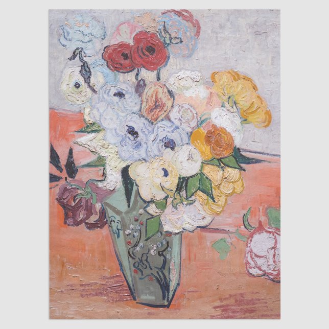 Vincent van Gogh - Vase with Roses & Anemones Tissue Paper (Creator Uploaded)