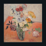 Vincent van Gogh - Vase with Roses & Anemones Wood Wall Art<br><div class="desc">Still Life / Japanese Vase with Roses and Anemones - Vincent van Gogh,  1890</div>