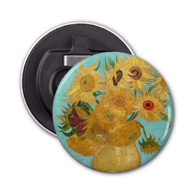 Vincent Van Gogh - Vase with Twelve Sunflowers Bottle Opener (Front)