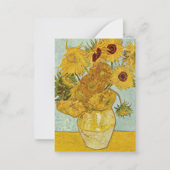 Vincent Van Gogh - Vase with Twelve Sunflowers Card (Front)