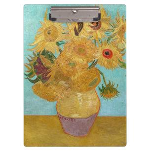 Vincent Van Gogh - Vase with Twelve Sunflowers Clipboard
