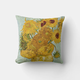 Vincent Van Gogh - Vase with Twelve Sunflowers Cushion