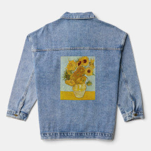 Vincent Van Gogh - Vase with Twelve Sunflowers Denim Jacket